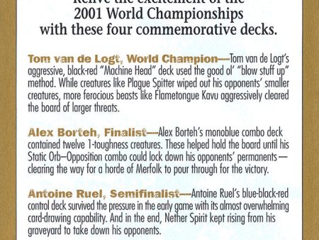 2001 World Championships Ad [World Championship Decks 2001] Fashion