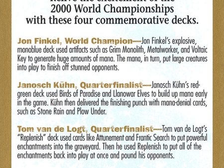 2000 World Championships Ad [World Championship Decks 2000] For Cheap