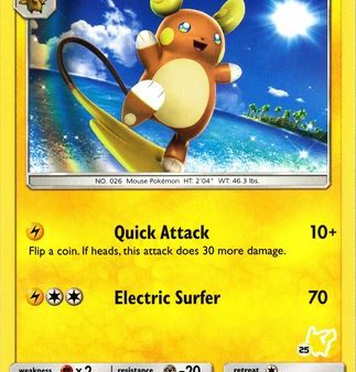 Alolan Raichu (SM65) (Pikachu Stamp #25) [Battle Academy 2020] Hot on Sale