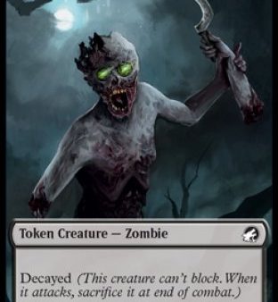 Zombie (005)    Zombie (015) Double-sided Token [Innistrad: Midnight Hunt Tokens] Fashion