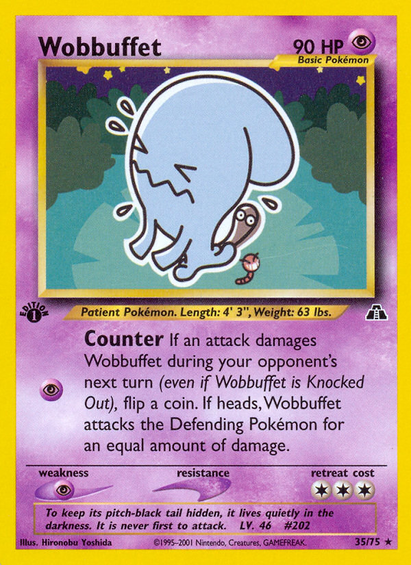 Wobbuffet (35 75) [Neo Discovery 1st Edition] Hot on Sale