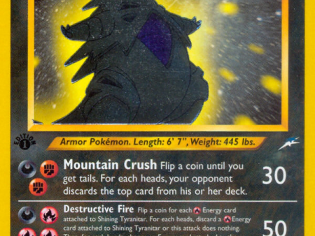 Shining Tyranitar (113 105) [Neo Destiny 1st Edition] For Cheap