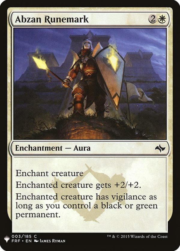 Abzan Runemark [Mystery Booster] Discount