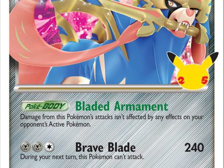 Zacian LV.X (SWSH135) (Celebrations) [Sword & Shield: Black Star Promos] Sale