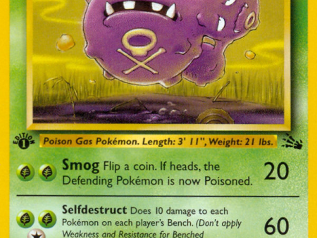 Weezing (45 62) [Fossil 1st Edition] For Discount