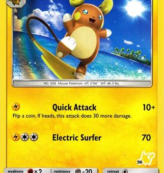 Alolan Raichu (SM65) (Pikachu Stamp #56) [Battle Academy 2020] on Sale