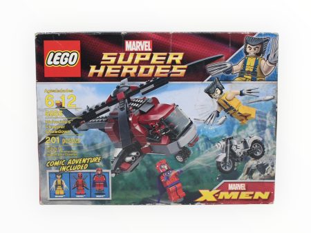 Retired Set 6866 Marvel Super Heroes Wolverine’s Chopper Showdown (damaged box) For Sale