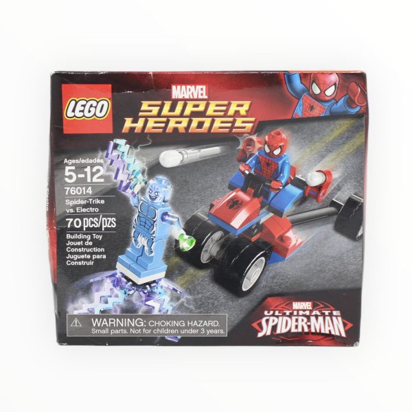 Retired Set 76014 Marvel Super Heroes Spider-Trike vs. Electro (damaged box) Hot on Sale