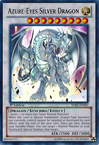 Azure-Eyes Silver Dragon [SDBE-EN040] Ultra Rare on Sale